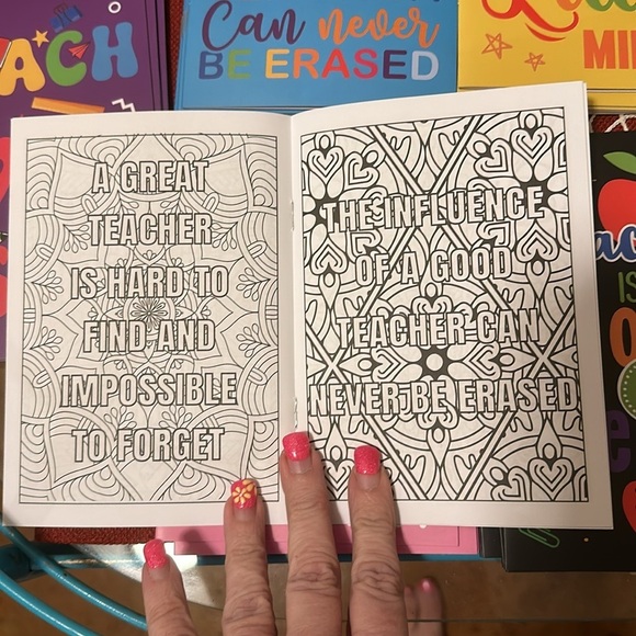 NWT 48 Teacher Appreciation little cards/books. They can color in them. - Picture 13 of 16